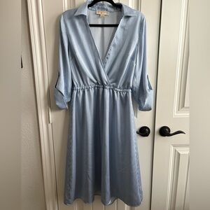 Michael Kors Blue Striped Dress